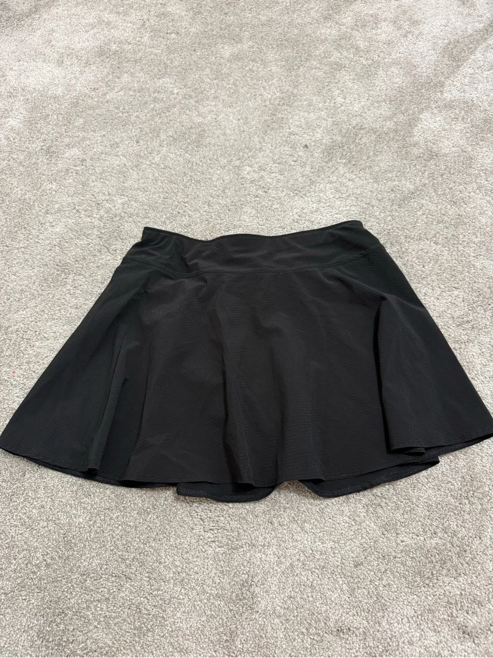 Prince Black Flared Skort with Built-In Shorts